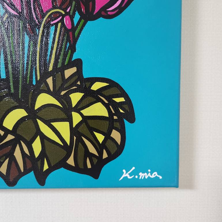 Original Fine Art Floral Painting by Mia Kim