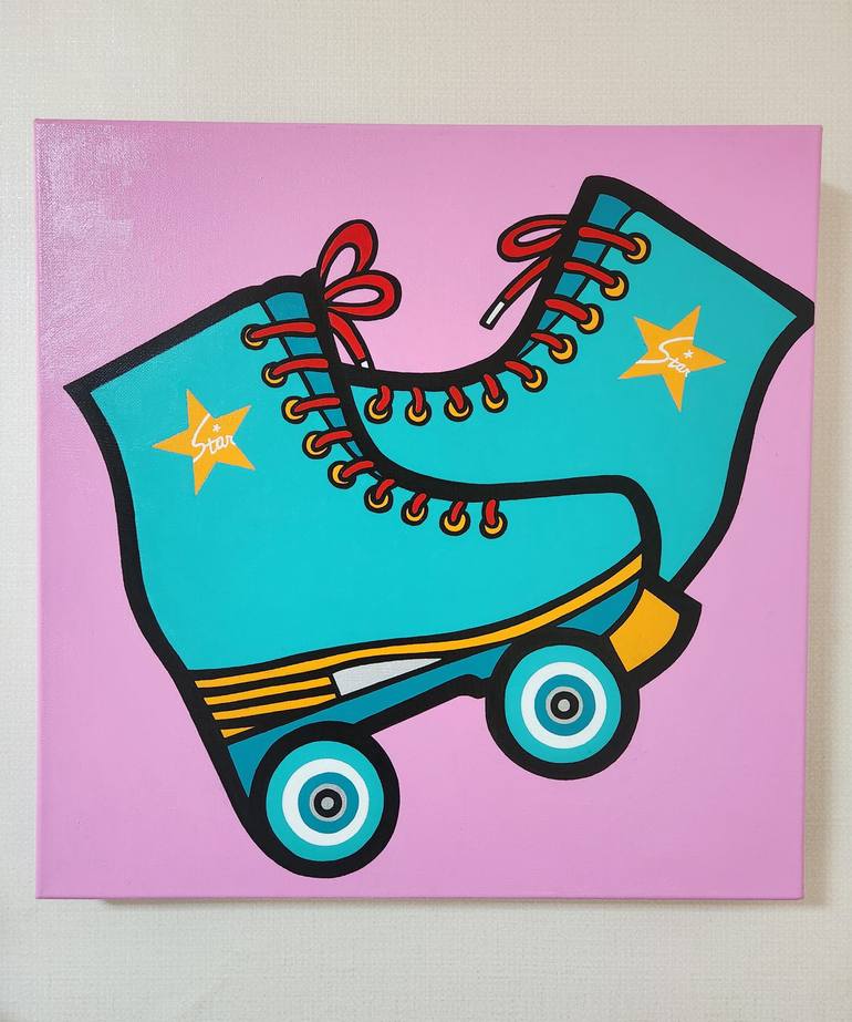 Original Pop Art Sports Painting by Mia Kim