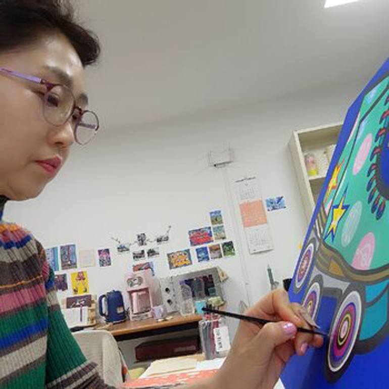 Original Illustration Children Painting by Mia Kim