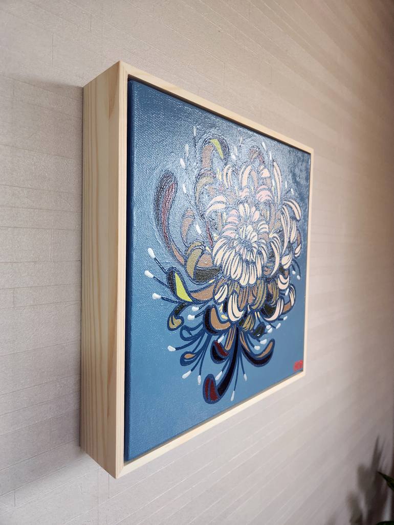 Original Pop Art Floral Painting by Mia Kim