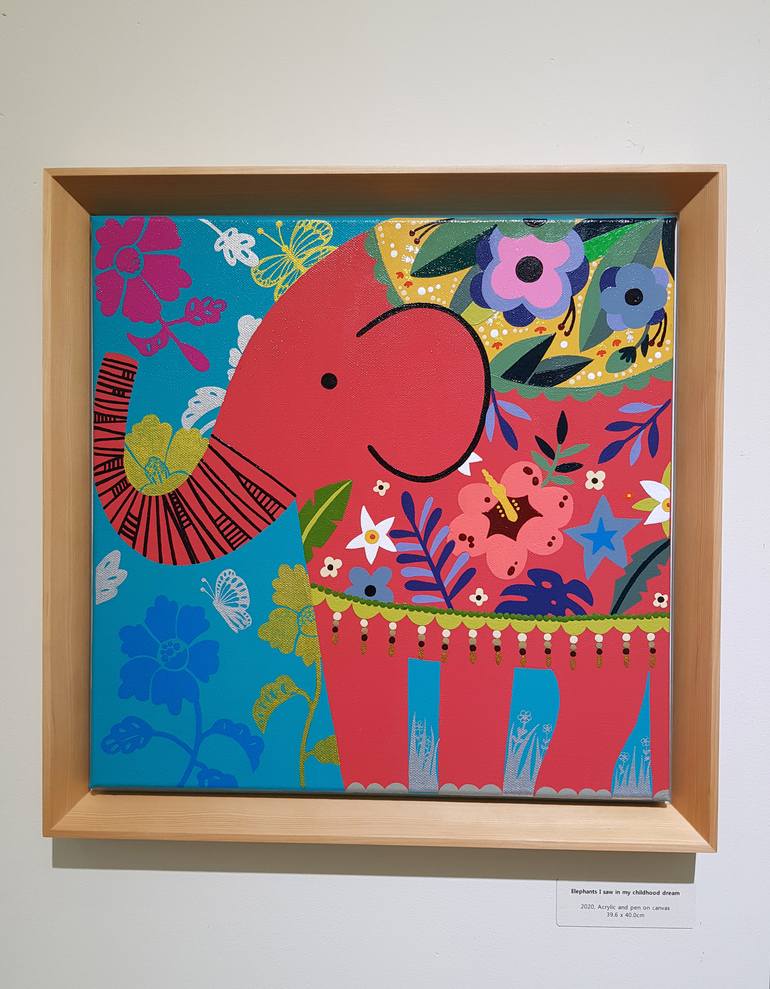 Original Pop Art Animal Painting by Mia Kim