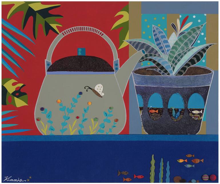 Original Fine Art Kitchen Paintings by Mia Kim