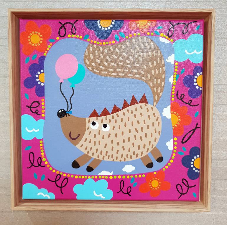 Original Pop Art Animal Painting by Mia Kim