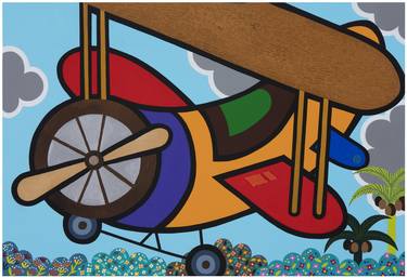 Original Fine Art Airplane Paintings by Mia Kim