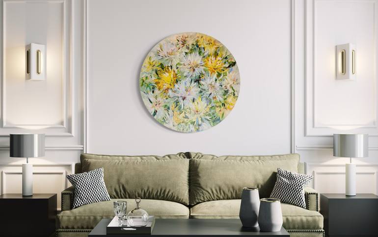 Original Classicism Floral Painting by Olga Beketova