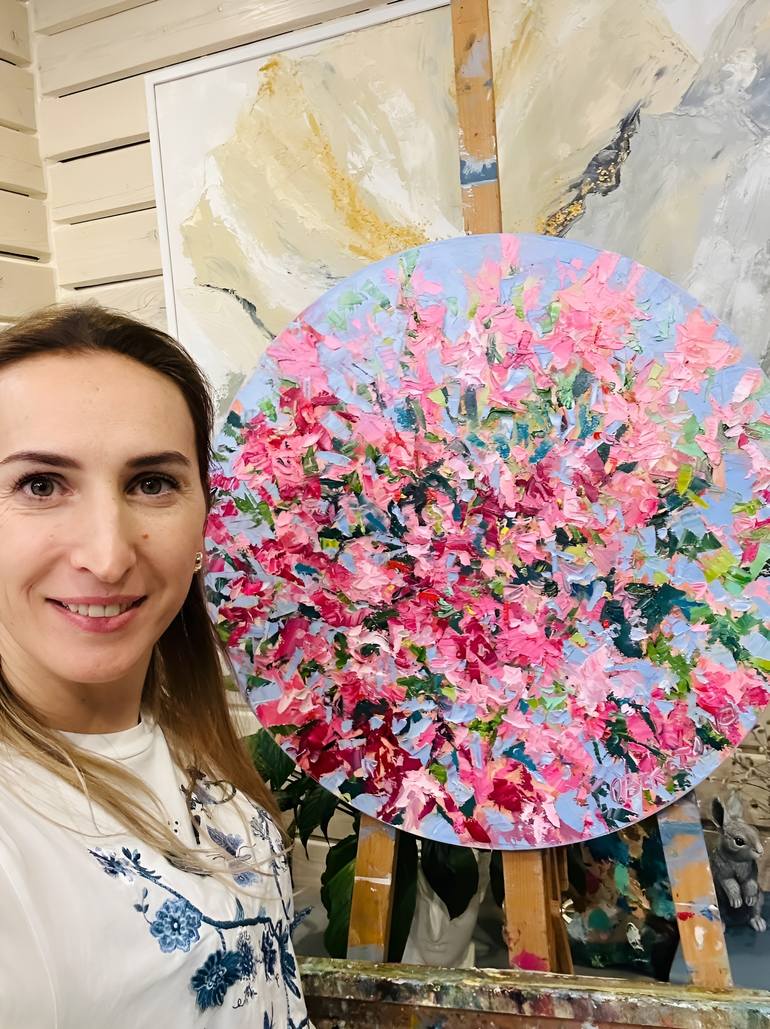 Original Classicism Floral Painting by Olga Beketova