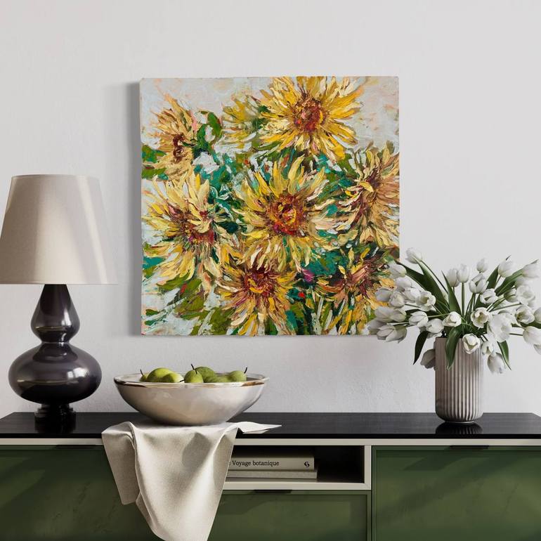 Original Contemporary Floral Painting by Olga Beketova
