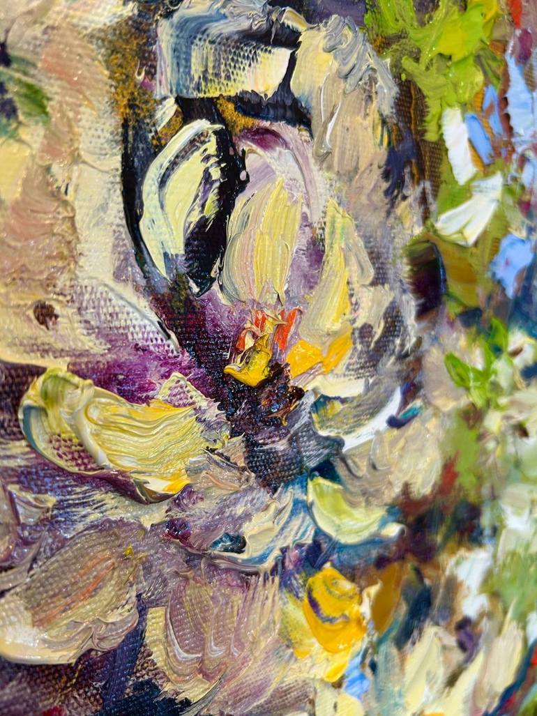 Original Classicism Floral Painting by Olga Beketova