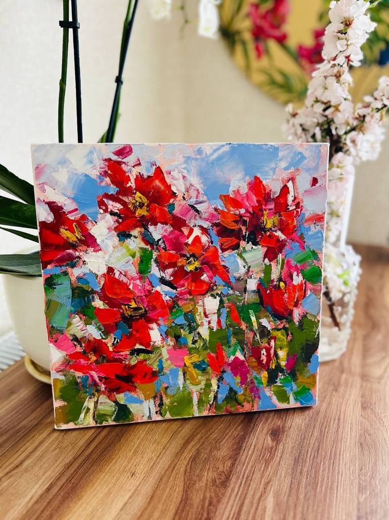 Original Classicism Floral Painting by Olga Beketova
