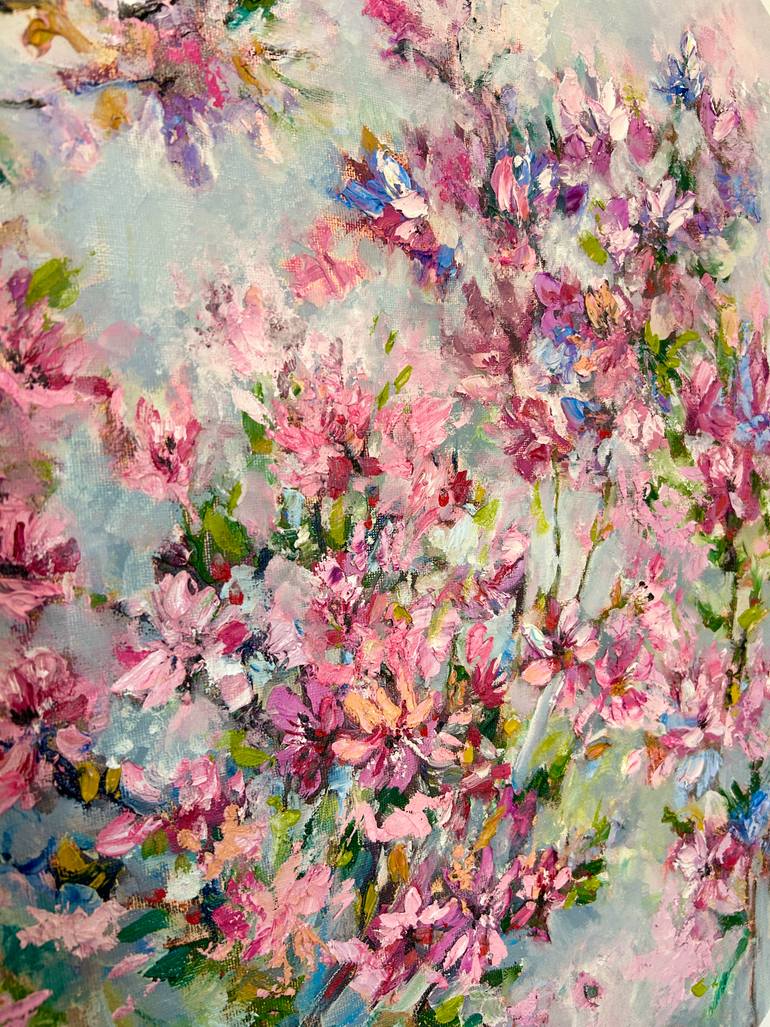 Original Impressionism Floral Painting by Olga Beketova