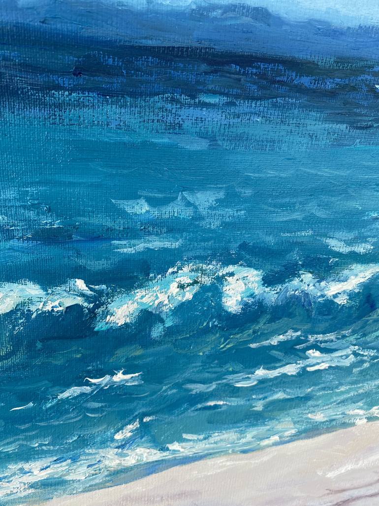 Original Abstract Expressionism Seascape Painting by Olga Beketova