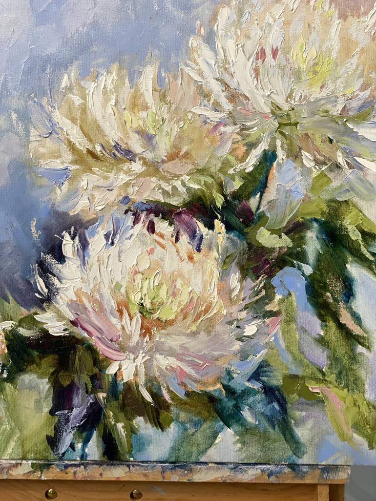 Original Impressionism Floral Painting by Olga Beketova