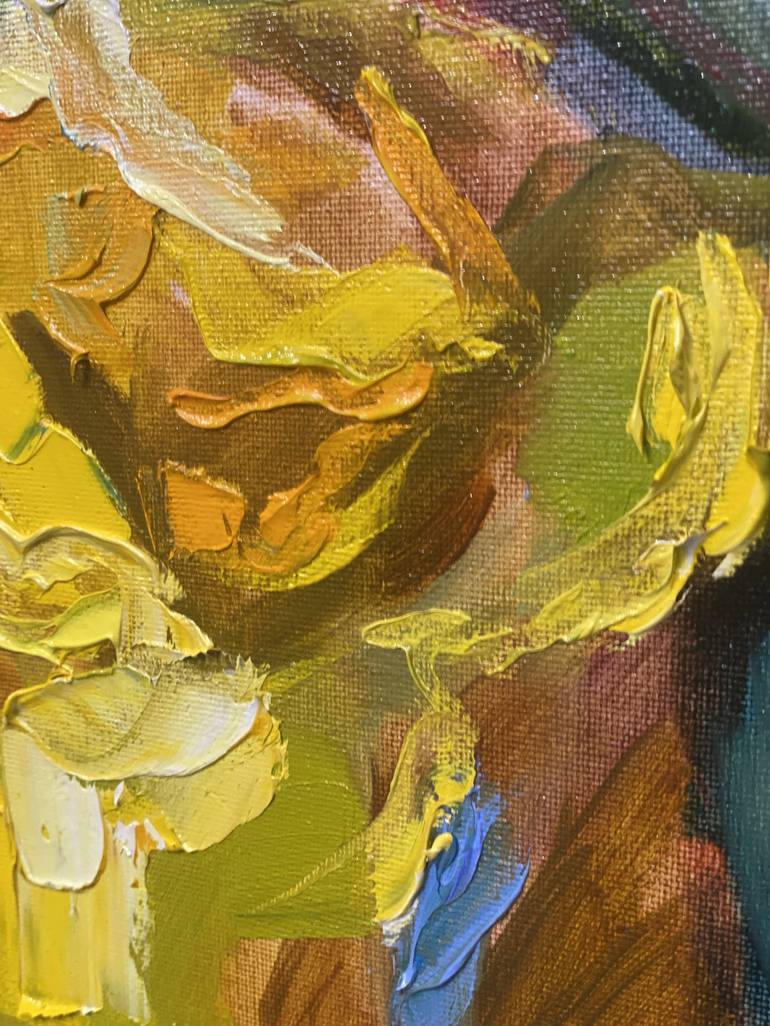 Original Impressionism Floral Painting by Olga Beketova