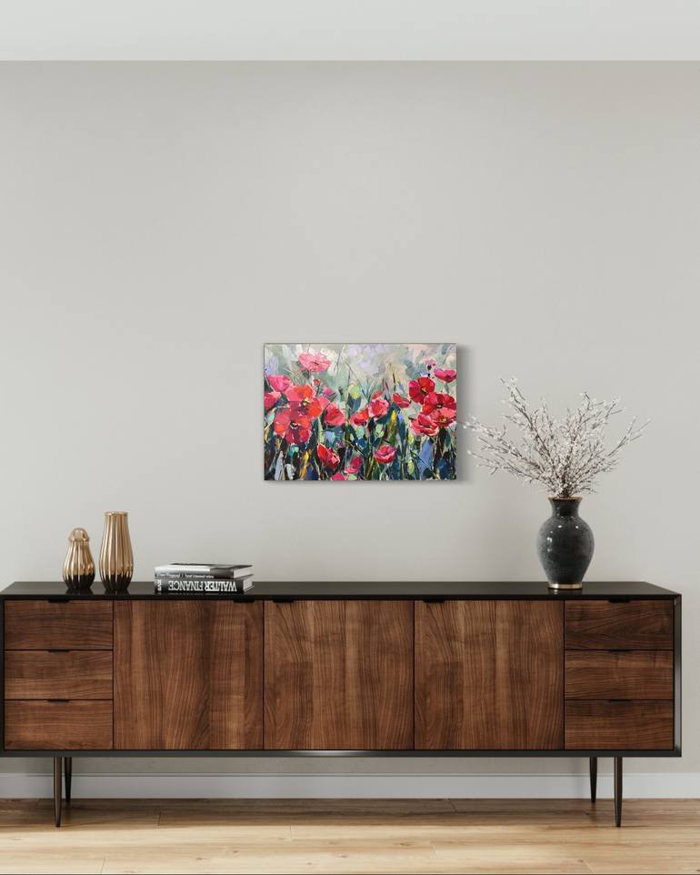 Original Impressionism Floral Painting by Olga Beketova