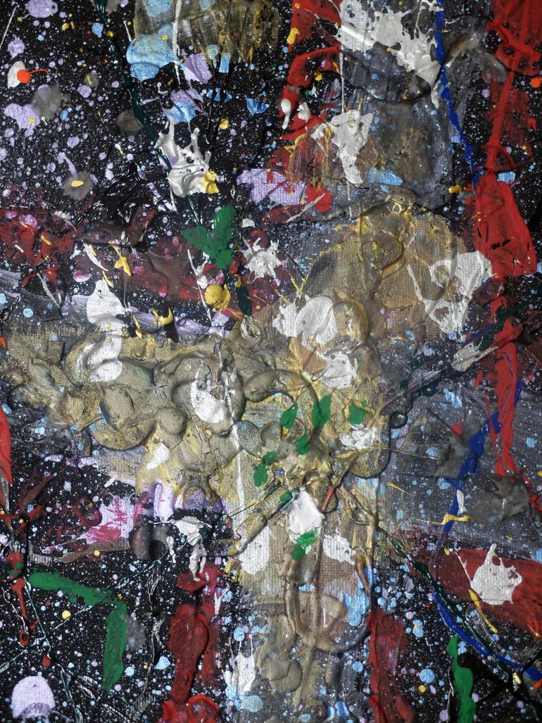 Original Abstract Expressionism Abstract Painting by Mamoru Tatsuda