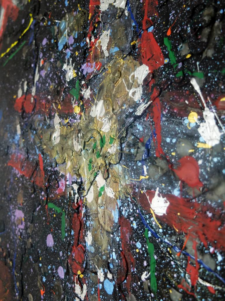 Original Abstract Expressionism Abstract Painting by Mamoru Tatsuda