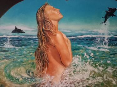 Print of Beach Paintings by Daniel Dominguez Garcia