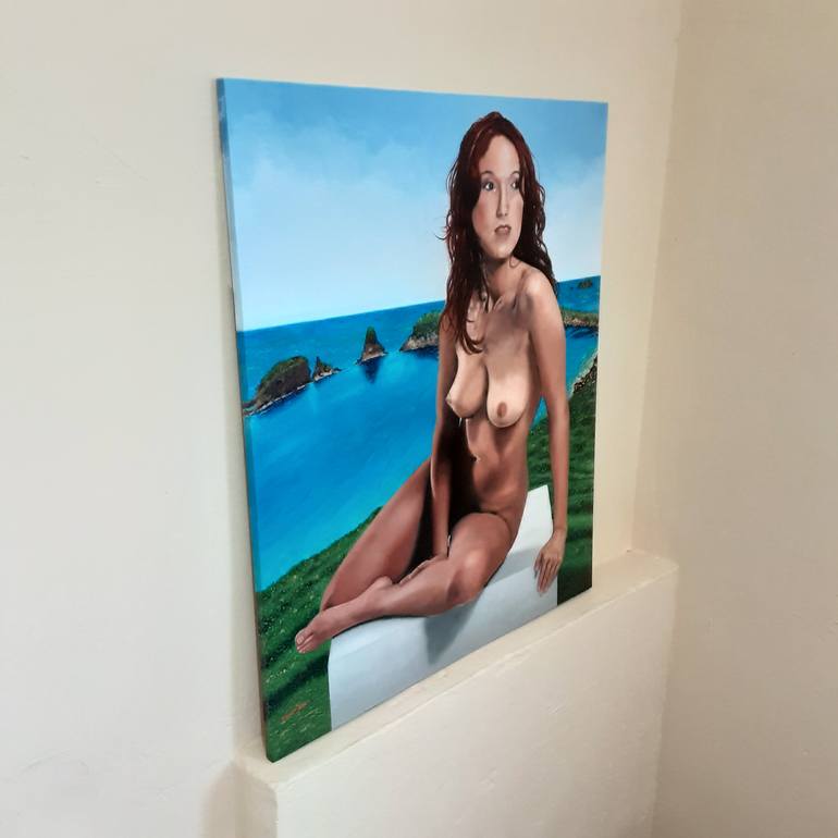 Original Figurative Nude Painting by Daniel Dominguez Garcia