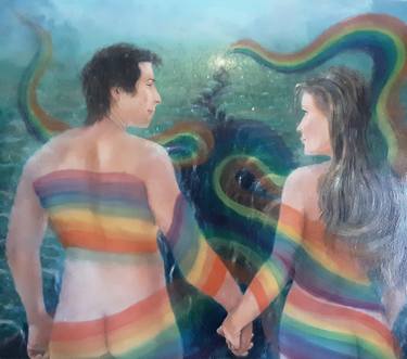 Print of Love Paintings by Daniel Dominguez Garcia
