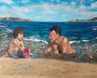 Print of Impressionism Seascape Paintings by Daniel Dominguez Garcia