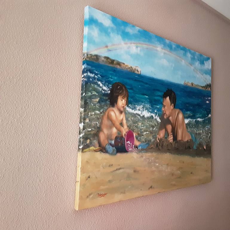 Original Impressionism Seascape Painting by Daniel Dominguez Garcia