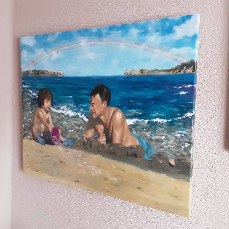 Original Impressionism Seascape Painting by Daniel Dominguez Garcia