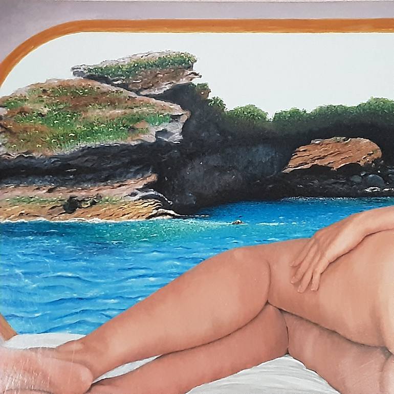 Original Figurative Nude Painting by Daniel Dominguez Garcia