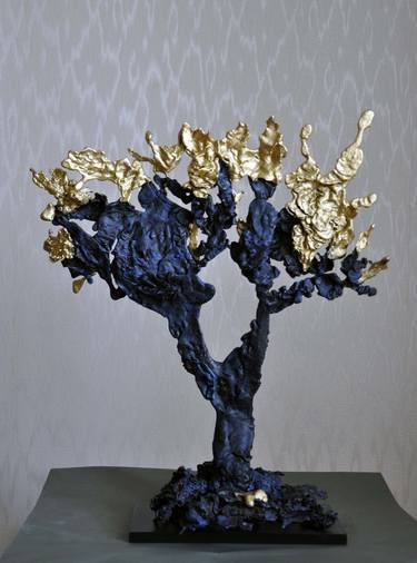 Original Abstract Botanic Sculpture by Anastasiia Protsenko