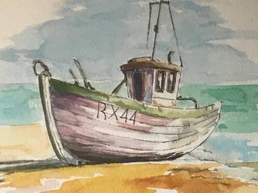 Original Boat Painting by Ivan Segarra