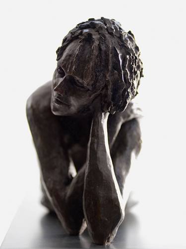Original Expressionism Nude Sculpture by Bruce Denny
