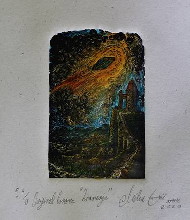Print of Fantasy Printmaking by Miha Erič