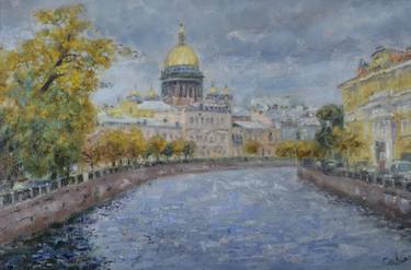 Moika river View of St. Isaac's Cathedral thumb