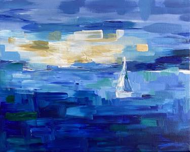 Print of Abstract Yacht Paintings by Irina Annarumma