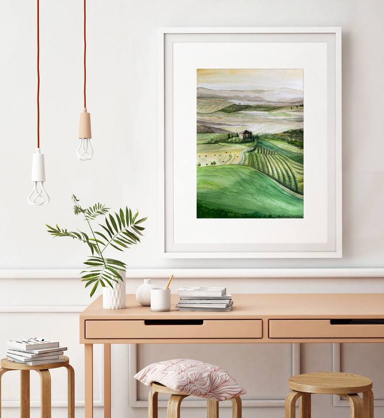 Original Expressionism Landscape Painting by Irina Annarumma