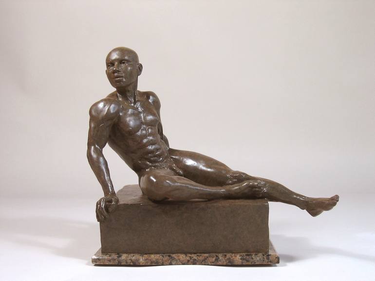 Original Realism Nude Sculpture by Kelly Borsheim