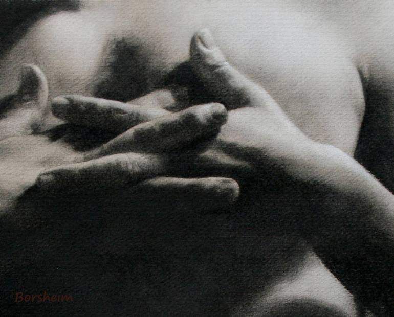 Original Realism Nude Drawing by Kelly Borsheim