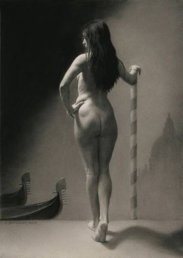 Print of Realism Nude Drawings by Kelly Borsheim