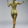 backside of nude woman sculpture standing bronze