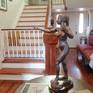 entryway classical nude female bronze sculpture