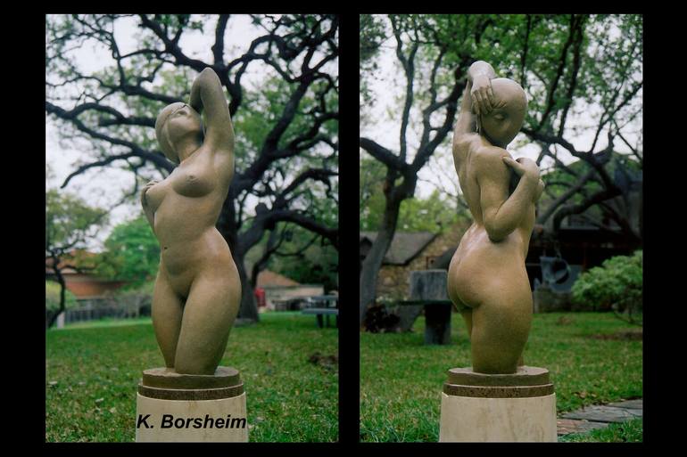 Original Abstract People Sculpture by Kelly Borsheim