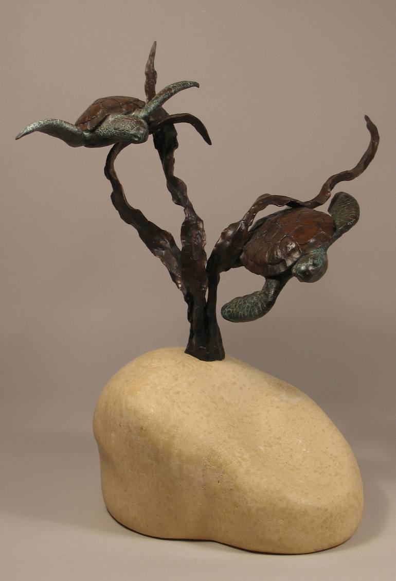 Original Beach Sculpture by Kelly Borsheim