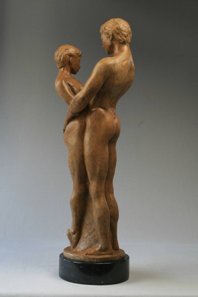 Original Figurative Love Sculpture by Kelly Borsheim