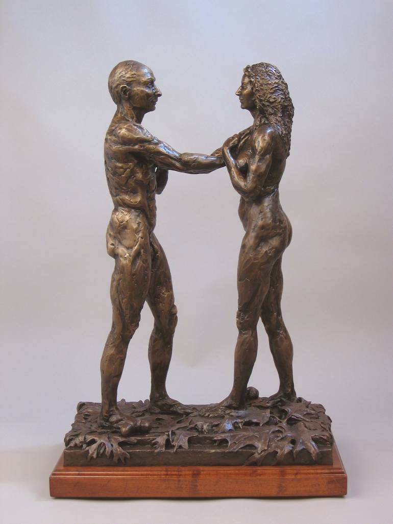 Original Figurative Nude Sculpture by Kelly Borsheim