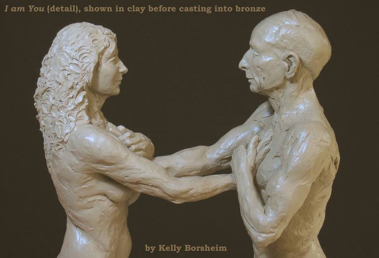 Original Figurative Nude Sculpture by Kelly Borsheim