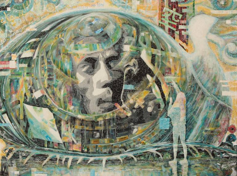 Original Street Art Fantasy Painting by Aleksandr Golubev