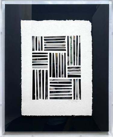 Original Abstract Geometric Collage by Julie Pelaez