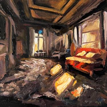Original Contemporary Interiors Paintings by Evan Wilson