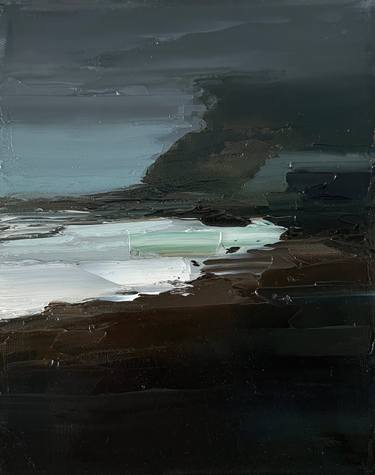 Original Abstract Beach Painting by Evan Wilson