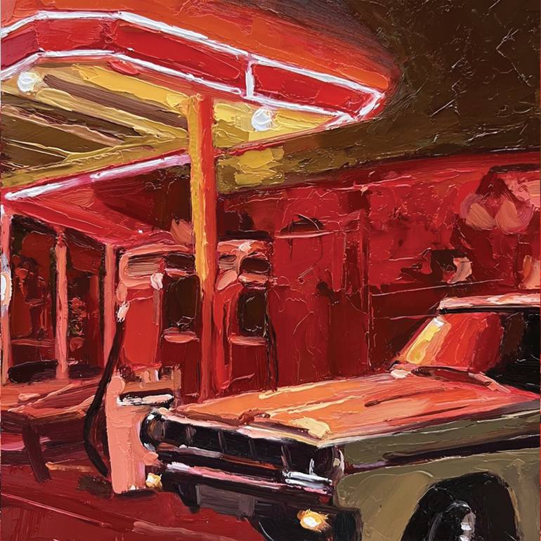 Original Impressionism Transportation Painting by Evan Wilson