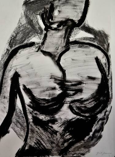 Original Figurative Body Drawings by Gisele Gobbo